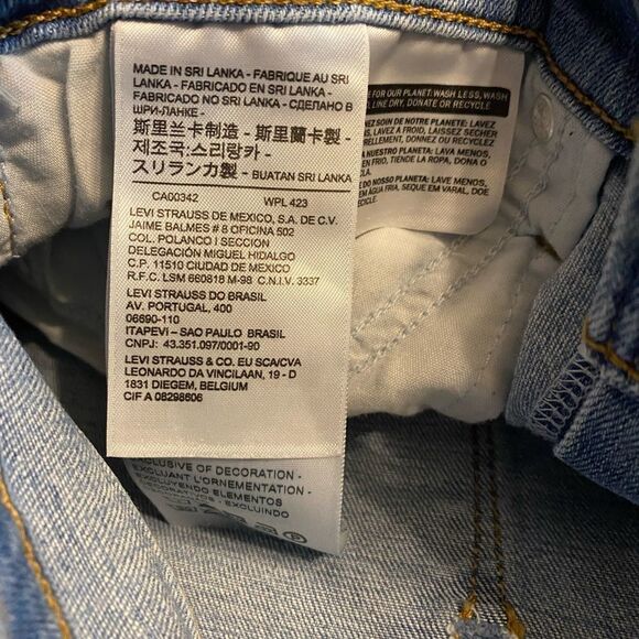 LEVI’S 724 high rise straight striped denim cropped jeans‎ - Picture 6 of 9